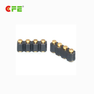 2.54 mm pitch 4 pin female connector for pogo contacts