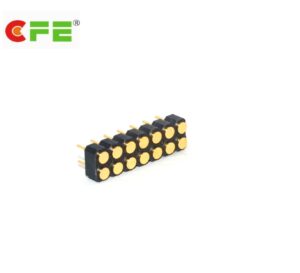 2.54 mm pitch 14 pin female pogo test probes connector