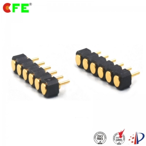2.54 mm pitch 6 pin female pogo test pins connector