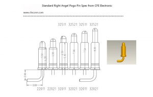 Standard Right Angel Pogo Pin Spec from CFE Electronic