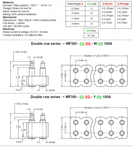 3.0mm Pitch SMT Pogo Pin Connector Catalog