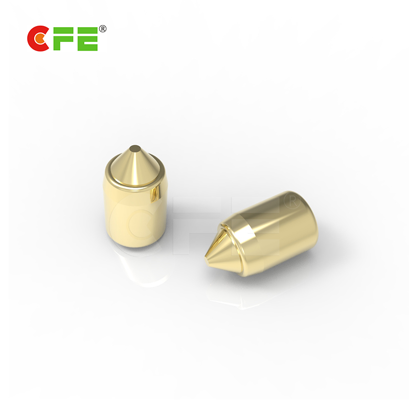 Gold Plating Plated Current Pogo Pin Probe Spring Loaded SMT Contacts T Copper 