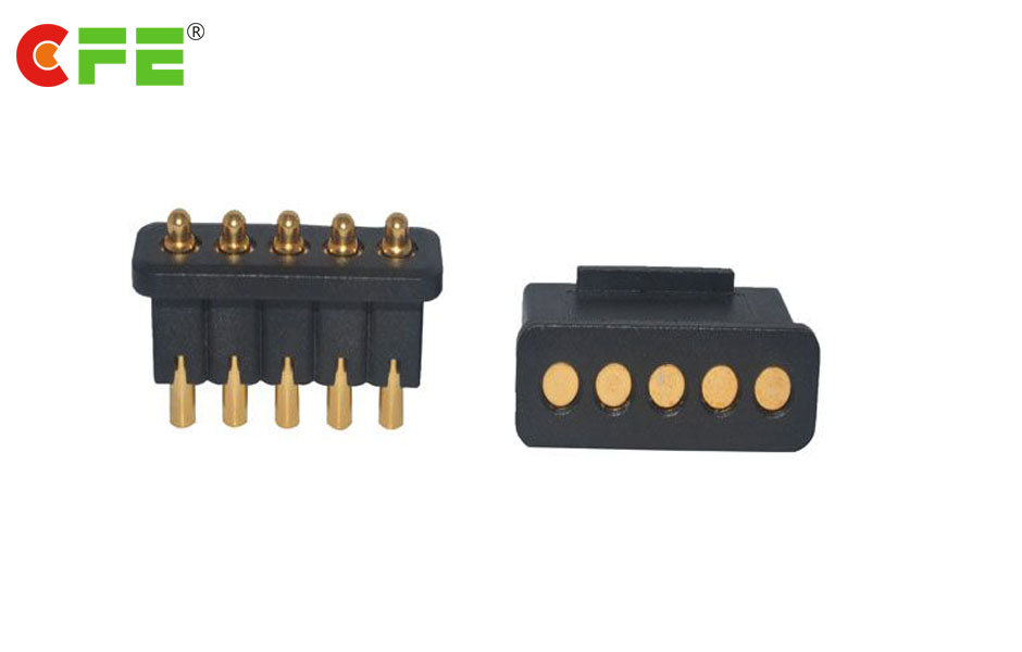 Customized 5 pin Male and Female pogo pin connector