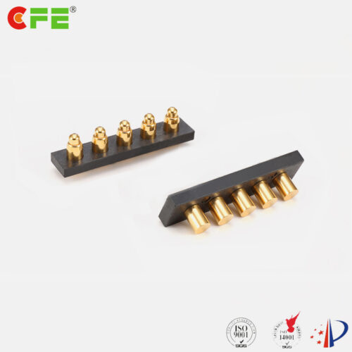 Custom 5 pin pogo pin and female pin connector