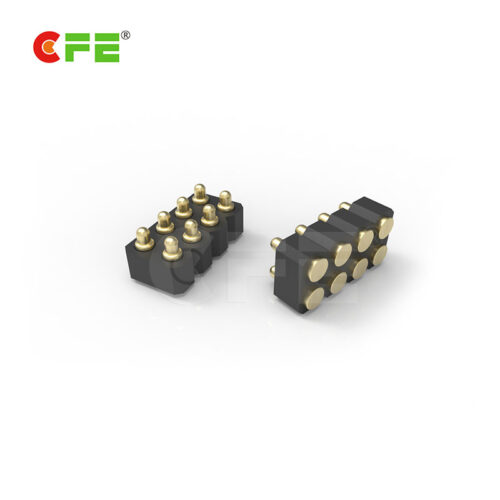 2.54mm pitch SMD 8 pin pogo pin spring connector