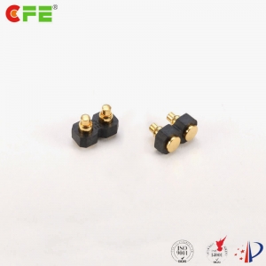 2.54mm 2 pin pogo pin battery spring connector
