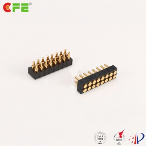 2.0mm pitch 16 pin spring loaded contact connector