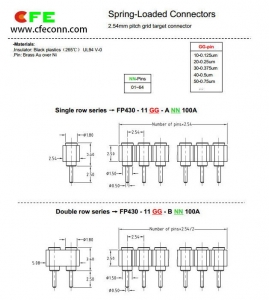 2.54mm pitch 4 pin female connector supplier