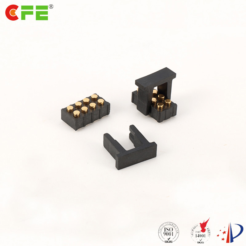 2.54mm 8 pin smt female header pogo pin made in china