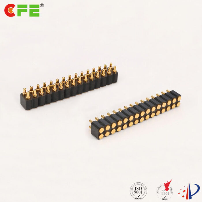 2.54mm pitch 30 pin SMT pogo pin connector supplier