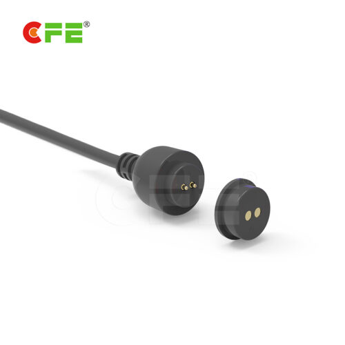 2 Pin male and female magnetic cable connector