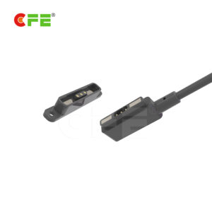 Magnetic charge cable with 3 pin cable connector