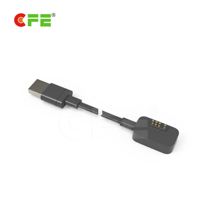 4 Pin magnetic cable connector for fitness health clothing
