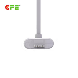 Magnetic usb 4 pin pogo pin white cable connector for children bracelet