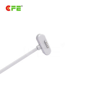 Magnetic usb 4 pin pogo pin white cable connector for children bracelet (3)