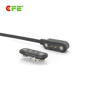 Magnetic wire connector with 2 pin usb magnetic connector