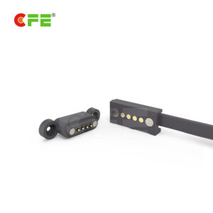 Male and female 4 pin custom charging magnetic connector for portable source