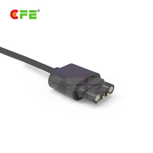 USB 2 pin portable magnetic cable connector