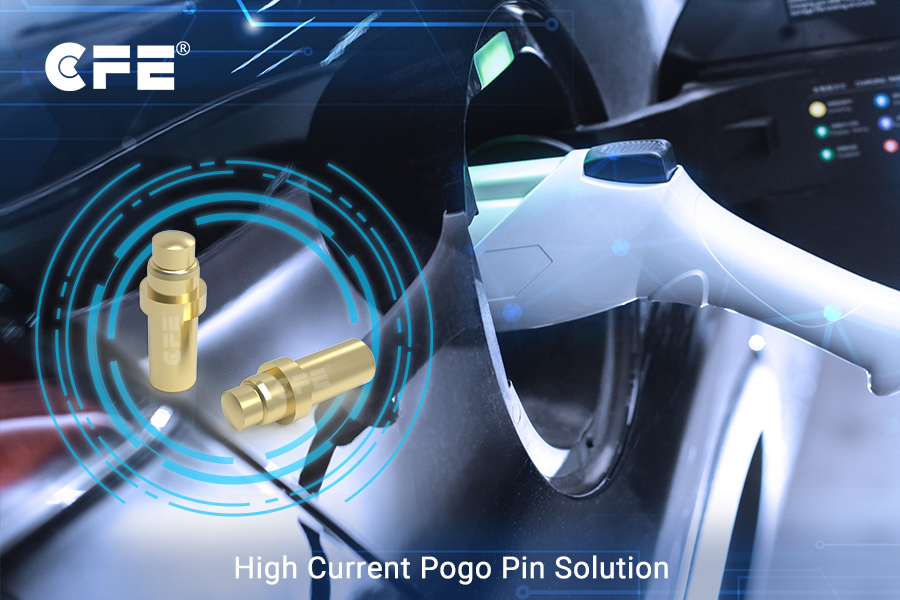 New energy vehicle pogo pin charging solution