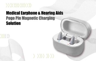Hearing aid pogo pin magnetic charging solution